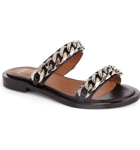 givenchy double chain slide sandal|Women's Designer Slides & Sandals .